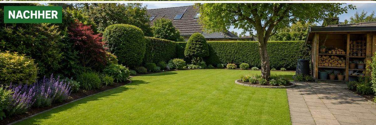 Gartenpflege Nachher