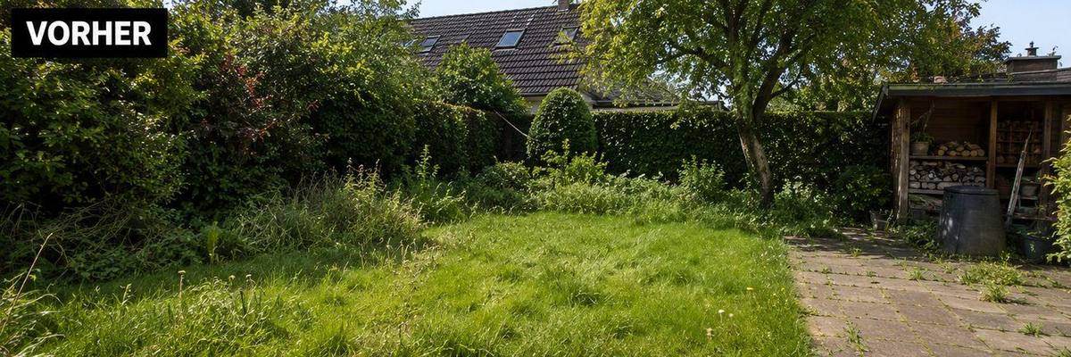 Gartenpflege Vorher