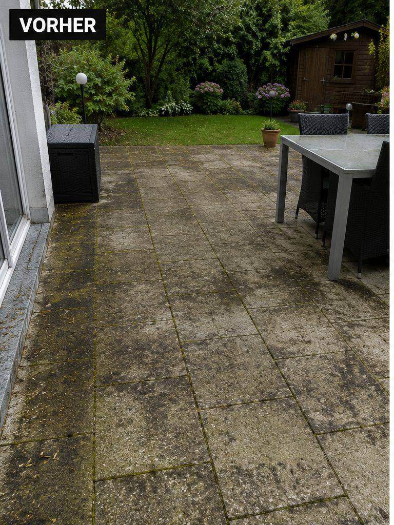 Terrassenreinigung Vorher
